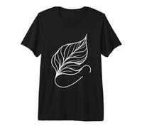 Fiddle Leaf Fig Line Art Plant Lover Premium T-Shirt