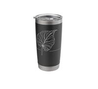 Fiddle Leaf Fig Line Art Plant Lover Stainless Steel Insulated Tumbler