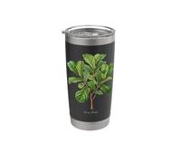 Fiddle Leaf Fig Plant Illustration Ficus lyrata Stainless Steel Insulated Tumbler