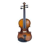 Fiddle Starter Kit Violin Nature Spruce Wood 1/2 Maple Side With Case
