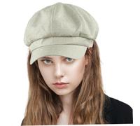 Fiddler Cap Beret Hats for Women, Classic Fashional French Cotton and Line Beret Hat Lightweight and Comfortable Artist Fiddler Cap for Daily Wear, Party