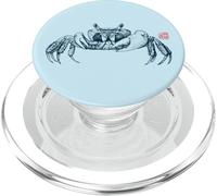 Fiddler Crab Illustration Japanese Aesthetic Ocean Fauna PopSockets PopGrip for MagSafe