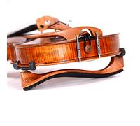 Fiddlerman Light Carbon Fiber Violin Shoulder Rest 4/4 Foam Padding For Comfort With Slight Height Adjustable Feet (Wood Look)