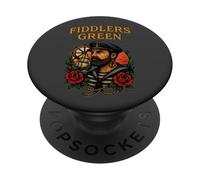 Fiddlers Green Sailor Style Nautical Art Pirate Old Salt PopSockets Adhesive PopGrip