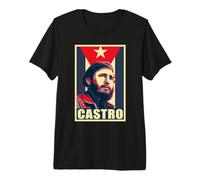 Fidel Castro Viva la Revolucion Cuba Premium T-Shirt