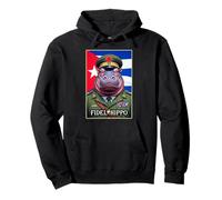 Fidel Hippo Cuban Revolutionary Hipopótamo Pullover Hoodie