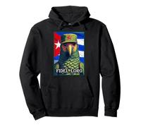 Fidel Loro Cuban Revolutionary Parrot Pullover Hoodie