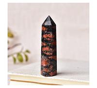 FIDEMM Natural Crystal Rough 1PC Natural Stone Red Labradorite Crystal Point Wand Healing Energy Quartz Home Decoration Reiki Obelisk Polished 50-80mm Stone (Color : Red Labradorite, Size : 71-80mm)