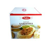 Fides Sardine Pate | Box of 24 x (4 x 22g) | Portuguese Fish Pate Spread