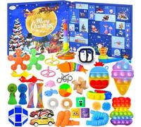 Fidget Advent Calendar 2025 for Kids, Christmas Countdown Calendar with Fun Fidget Toys, Count Down to Christmas with 24 Days Xmas Presents Box for Boys Girls