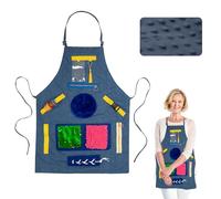 Fidget Apron for Elderly, Fidget Blanket for Elderly Dementia Alzheimer's Therapy Activity Apron Anxiety Relief Solutions for Seniors with Alzheimer's or Dementia