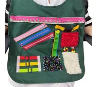 Fidget Apron for Seniors Sensory | Fidget Aid Activity Apron Sensory Stimulation Toy Stimulates Brain Activity