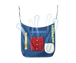 Fidget Apron Piece - Patient Sensory Equipment, Restless Hand Tool, Elderly Clothing | Wearable Device for Mental Health Support at