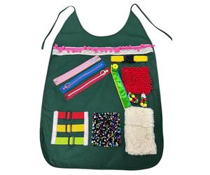 Fidget Apron Seniors Sensory Apron Fidget Aid Activity Apron Flexible Dementia Care Products Sensory Stimulation Game for Grandma Grandpa