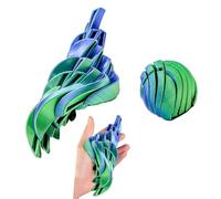 Fidget Ball Toy, 3D Printed Twistable Gear Sphere for Sensory Stress Relief, Desk Fidget for Anxiety, Perfect for Office, Home, and Travel - Suitable for Kids & Adults