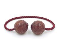 Fidget Beads Skill Toys, Eight Diagram Prayer Beads, Made of Wooden, Worry Beads Fidget Toys, Portable EDC Use at Home or on The Go, Gifts for Skill Players (Red)