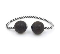 Fidget Beads Skill Toys, Eight Diagram Prayer Beads, Made of Wooden, Worry Beads Fidget Toys, Portable EDC Use at Home or on The Go, Gifts for Skill Players (Black)