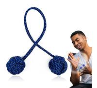 Fidget Beads Skill Toys, Fidget Toys, Parachute Cord and Steel Beads Fidget Beads, Hand Practice Beads Skill Spin & Bump, Beginners Worry Beads, Portable Leisure Toys (blue)