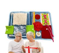 Fidget Blanket - Cotton Polyester 30 X 50 Cm, Alzheimer's Dementia Products With Sensory Stimulation, Soothing Comfort, Touch Engagement | Memory Loss Fidget Toys For Children
