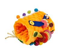 Fidget Blanket for Adult with Dementia Sensory Toys for Alzheimer Patients Anxiety Relief Autistic Dementia Sensory Arm Pillow Fidget Wrist Cuff Dementia Activities for Seniors (Orange)