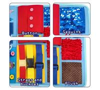 Fidget Blanket For Adults - Interactive Calming Toy | Elderly Sensory Mat | Relaxation Aid For Memory Decline, Tension Reduction, Mood Improvement, Travel And Classroom Use Of Children