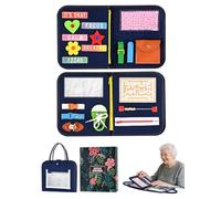 Fidget Blanket for Adults with Dementia, Alzheimers Dementia Activities Products for Elderly and Seniors,Gift Game and Toy for Alzheimer’s or Dementia,Sensory Fidget Toys.
