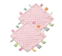 Fidget Blanket for Adults with Dementia,Autism Sensory Products,Sensory Mat for Senior,Activities for Alzheimers Patients,Gift for Dementia Patients,Sensory Toys for Autism (Pink (2 Pack))