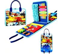 Fidget Blanket for Adults with Dementia, Sensory Activity Busy Board for Seniors with Alzheimer's, Dementia Products for Elderly, Fine Motor Skills Therapy Aid, Elderly Care Gift for Men and Women