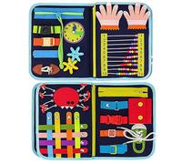 Fidget Blanket for Dementia & Alzheimer's - Sensory Blanket for Elderly with Anxiety Relief - Calming Therapy Blanket for Autism, Asperger's and Memory Loss - Dementia Products for Mental Stimulation