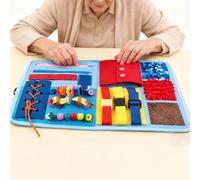 Fidget Blanket for Elderly - Calming Activity Board,Elderly Fidget Blanket,for Focus Tension Mood Seniors Grandparent Home Travel