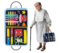 Fidget Blanket for Elderly, Dementia Activities Adults Fidget Blanket, Alzheimer's & Memory Loss Sensory Blanket, Anxiety Relief Improves Mental Stimulation