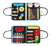 Fidget Blanket for Elderly, Dementia Alzheimers Products, Sensory Memory Loss Toys, Autistic Activities Pad, Anxiety Relief Improves Mental Stimulation