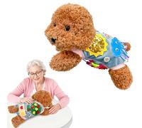 Fidget Blanket for Elderly, Fidget Sensory Blanket for Seniors with Alzheimer’s, Dementia Products for Adult, Sensory Fidget Toys Blanket