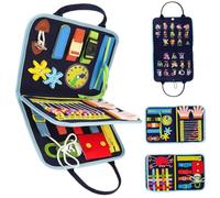 Fidget Blanket for Elderly, Portable Sensory Blanket Memory Loss Fidget Toys, Anxiety Relief Autistic Activities Pad, Improves Mental Stimulation Dementia Alzheimers Toys for Autistic Children