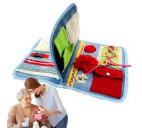 Fidget Blanket - Interactive Durable Fidget Pads | Multifunctional, Versatile Autistic Activity Pad | Lightweight Sensory Blanket for Seniors Elderly People with Alzheimer's Disease