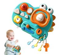 Fidget Board For Kids - Interactive Busy Controls Panel, Pretend Driving Simulation Toy, Cognitive Skill Building Learning Aid, Hands On Creative Engagement Set | Compact Style Activity