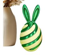 Fidget Bunny Egg, Sensory Stress Toy, 3D Printed Gadget, Step Collectible Design, Soft Texture, Sturdy Material for Apartment Studio Classroom Bedroom Living Room Table D