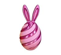 Fidget Bunny Egg Toy, Spiral Stacking Design, 10cm, Sensory Desk Gadget, Toy, 3D Printed Structure, For Office Study Room Focus Kids Teens Adults Travel Relaxation