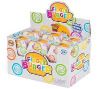 Fidget Burger, Sensory Toy, 8 Squishy Pieces, Stack and Squeeze Play