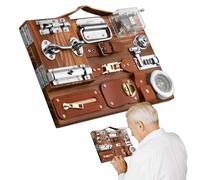 Fidget Busy Board, Dementia Activities for Adults Seniors Elderly, Therapeutic Sensory Busy Board, Dementia Care Products, Activity Board for Fine Motor Skills, Alzheimers Dementia Aids Gifts