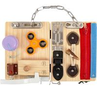 Fidget Busy Board for Adults with Dementia - Calming Activities and Games for Seniors Sensory Mat - Assistance Products Elderly Patients - Gift Toys for People with Alzheimers