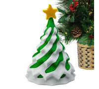 Fidget Christmas Tree Toy Collectible - Desktop Decoration | Passthrough 3D Printing Christmas Figure for Teens Adults Boys Girls Apartment Dorm Living