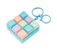 Fidget Clicker Toy - Detachable Keychain Sensory Sound Device for Stress Relief | Compact ABS Body with Mechanical Press Button Design, Portable Clip Attachment for Bag Backpack Travel Use