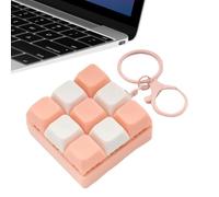 Fidget Clicker Toy - Detachable Keychain Sensory Sound Device for Stress Relief | Compact ABS Body with Mechanical Press Button Design, Portable Clip Attachment for Bag Backpack Travel Use