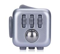 Fidget Cube by Antsy Labs - Find Your Focus and Relieve Stress - Silver Cut Fidget Cube
