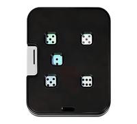 Fidget Dice - Portable Mechanical Interactive Toys, Desktop Dice Spinner Game Props for Adults Teens, Stress Relief Rolling Cube, Metal Dicee | for Family Friends Party Game Night