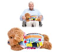 Fidget Dog Blanket for Elderly, Fidget Sensory Dog Blanket for Seniors with Alzheimer’s, Dementia Products for Elderly, Sensory Fidget Blanket