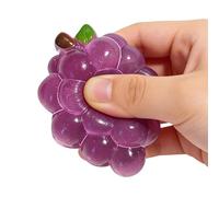 Fidget Grape Ball, Squeeze Sensory Toy, Compact Size Stress Aid for Kids, Hand Design and Soft Grip Relaxation Focus Aid Teens Adults Classroom Hog