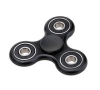 Fidget Hand Spinner Finger toy -High Speed 1+ Minute Spins Stress Reliever Reducer Anxiety ADD Killing Time for adults and Kids (Black)