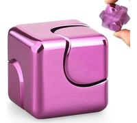 Fidget Infinity Cube Spinner Toy Gear, 2 in 1 Metal Creative Figner Spinning, Transformable Fidget Block, Office Desk Toy Gadget, Sensory Focus Gyro Gift for Kids Adults